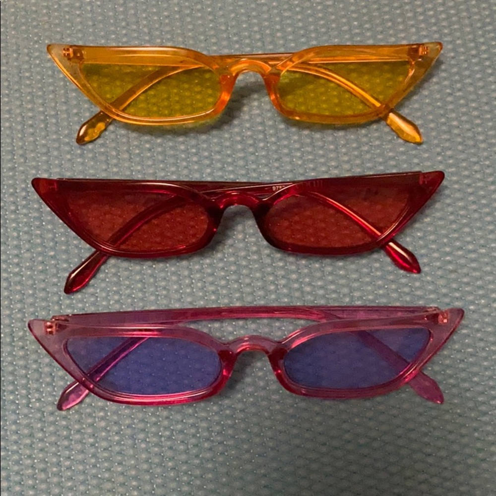 Cat eye sunglasses bundle